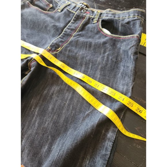 MENS Y2K BAGGY SIZE 38 SHORTS HEAVY STITCH SNEAKER EMBRODERED LOOSE FIT - Picture 5 of 9